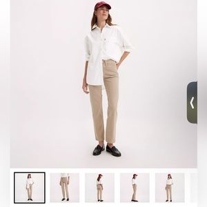 GAP Cheeky Straight High Waist Jeans. Khaki. Size 4 Tall